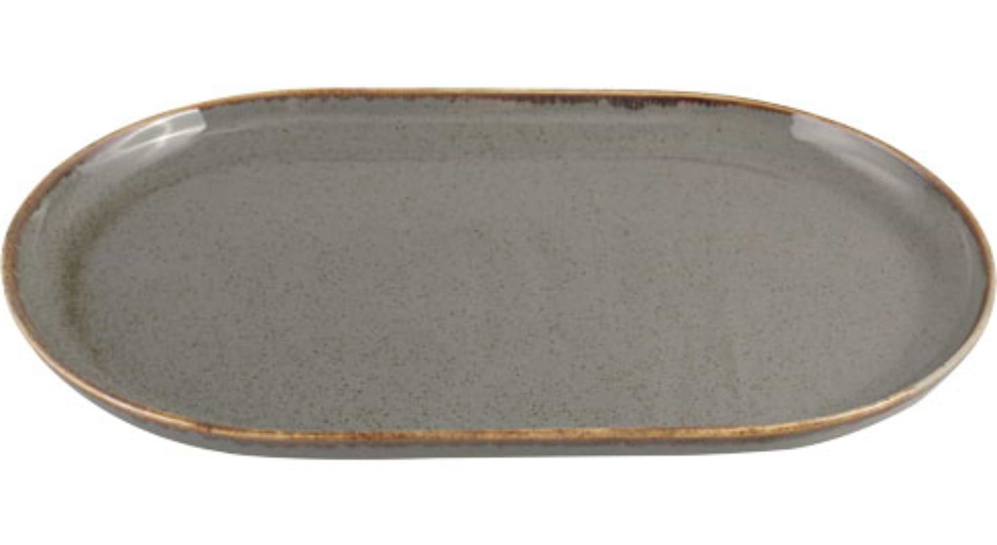Блюдо PORLAND SEASONS 32х20 см темно-сірий (04ALM002561)