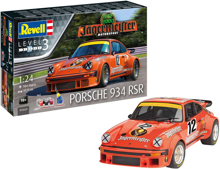 Набір для моделювання техніки Revell набір До 50 річниці автомобіль Porsche 934 RSR 1:24 (RVL-05669)