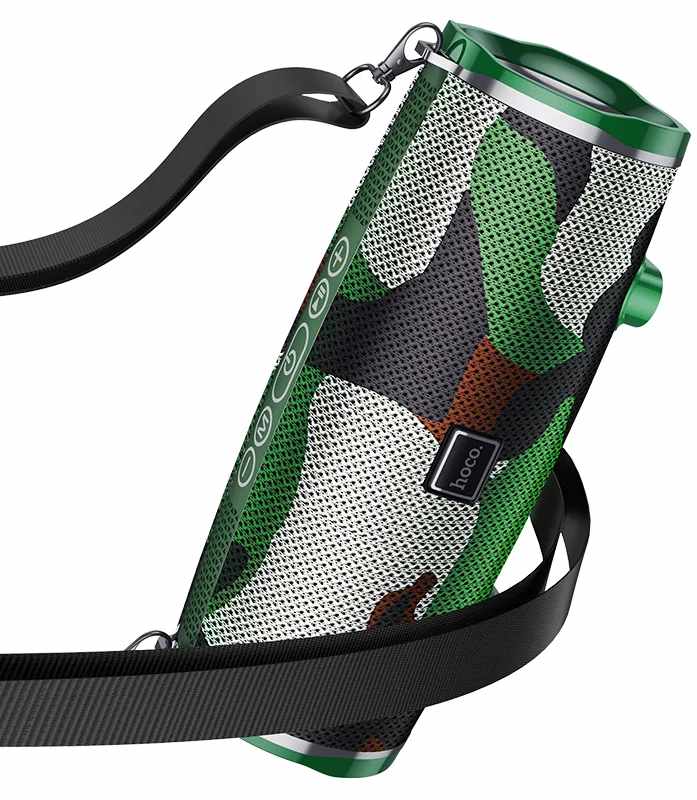 Портативная акустика HOCO BS40 Desire song sports wireless speaker camouflage green (6931474730640)
