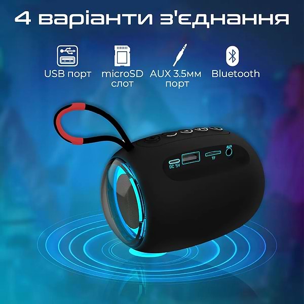Фото - Портативна акустика Promate capsule-3.black