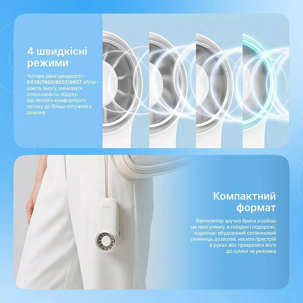 Фото - Вентилятор портативний Proove Wing peach (PFWG04002007)