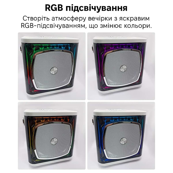 Фото - Портативна акустика INSPIRE YS-308 White караоке