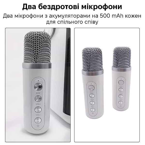 Фото - Портативна акустика INSPIRE YS-308 White караоке