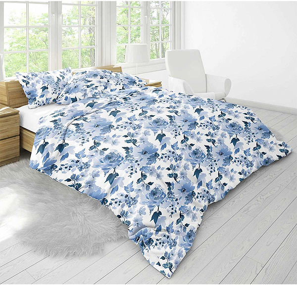 Фото - Комплект постельного белья Руно  200х220 Blue flowers бязь (655.114_Blue flowers)