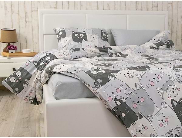 Фото - Комплект постільної білизни Руно бязь (677.114Б_Grey Cat)