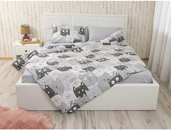 Фото - Комплект постільної білизни Руно бязь (677.114Б_Grey Cat)
