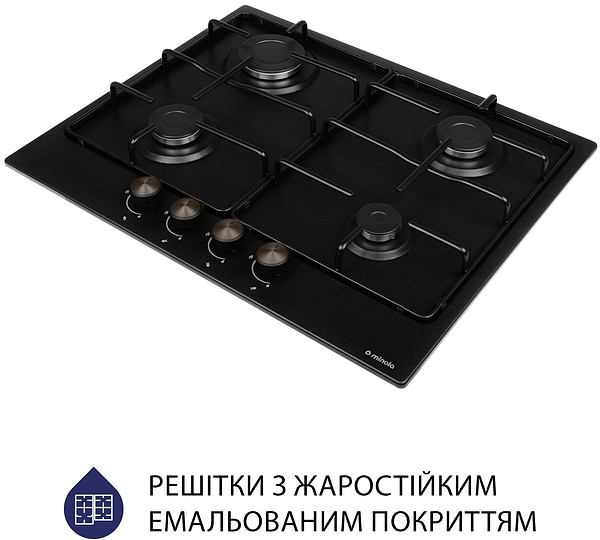 Фото - Варильна поверхня газова Minola MGM 61404 BL