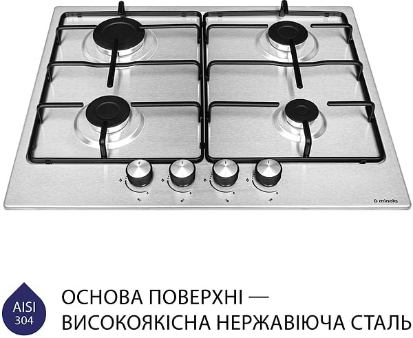 Фото - Варильна поверхня газова Minola MGM 61404 I
