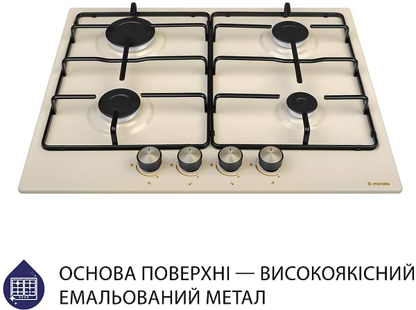 Фото - Варильна поверхня газова Minola MGM 61404 IV