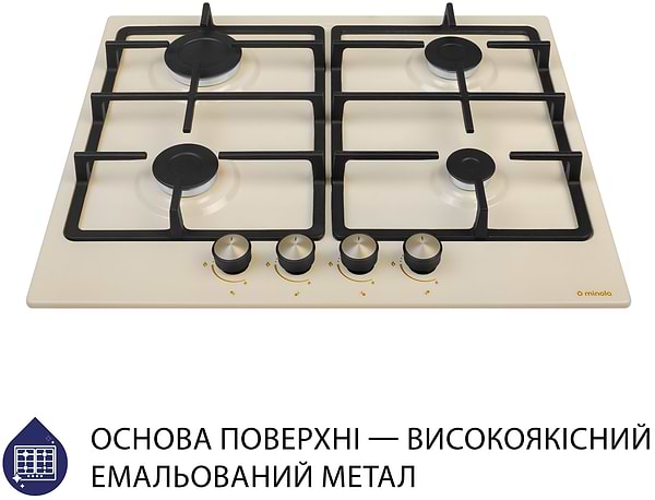 Фото - Варильна поверхня газова Minola MGM 614204 IV