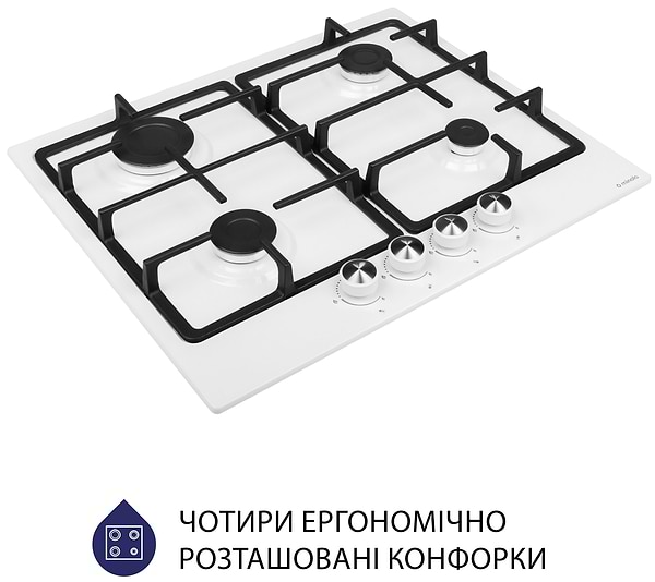 Фото - Варильна поверхня газова Minola MGM 614204 WH