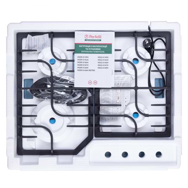 Фото - Варильна поверхня газова Perfelli HGM 61664 I