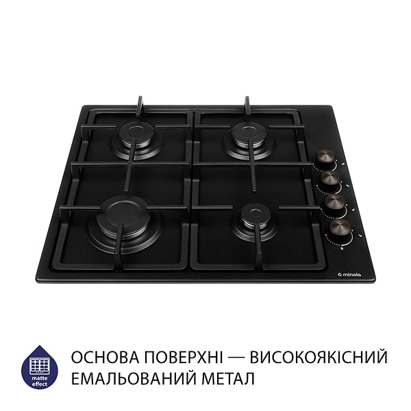 Фото - Варильна поверхня газова Minola MGM 615204 BL