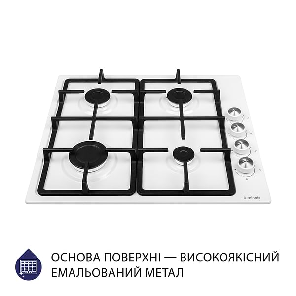 Фото - Варильна поверхня газова Minola MGM 615204 WH
