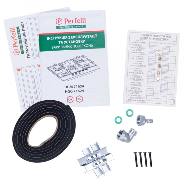 Фото - Варильна поверхня газова Perfelli HGM 71624 I