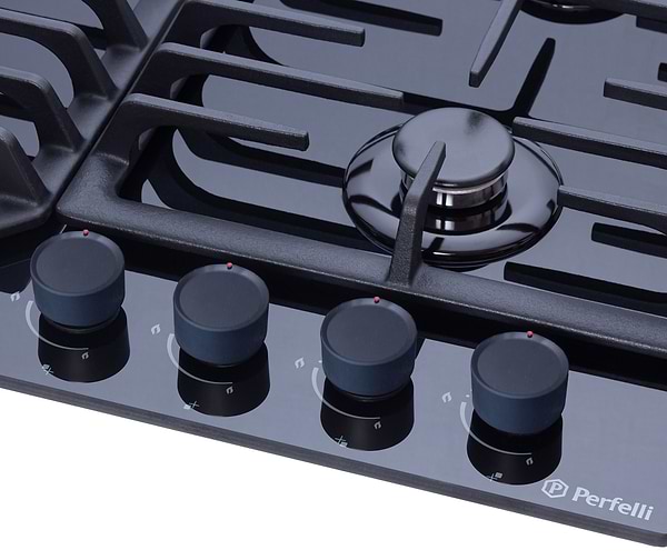 Фото - Варильна поверхня газова Perfelli DIAMOND G69C NERO