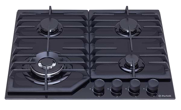 Фото - Варочная панель газовая Perfelli DIAMOND GW69C NERO