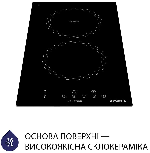 Фото - Варильна поверхня електрична Minola MI 3038 KBL
