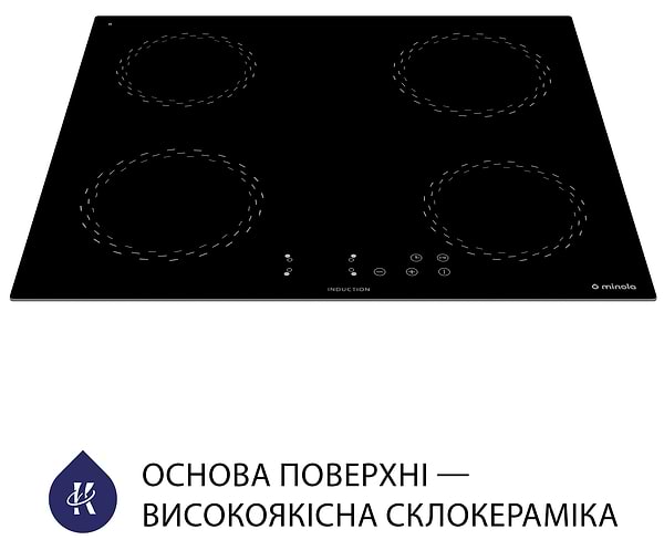 Фото - Варильна поверхня електрична Minola MI 6038 KBL