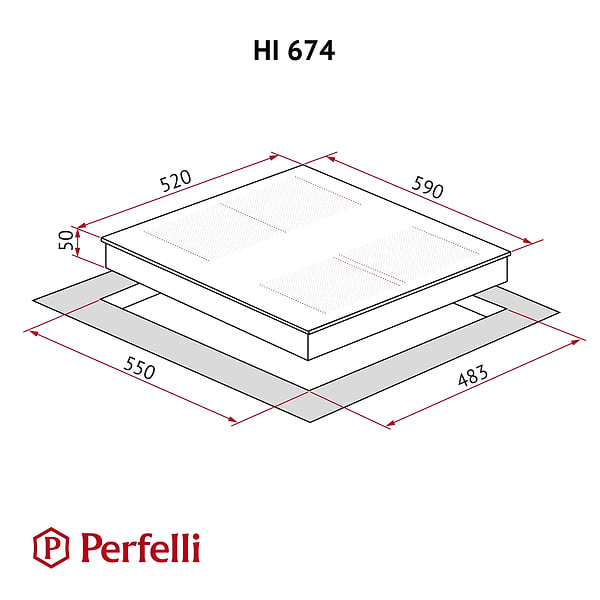 Фото - Варочная панель электрическая Perfelli HI 674 WH