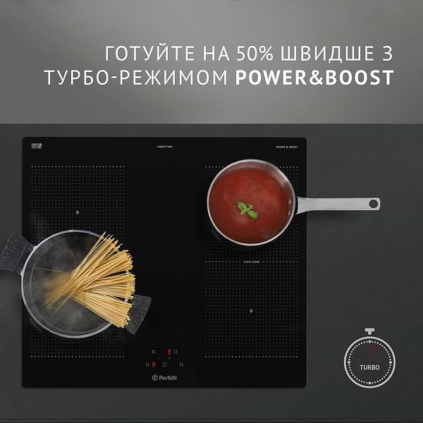 Фото - Варильна поверхня електрична Perfelli HI 684 BL
