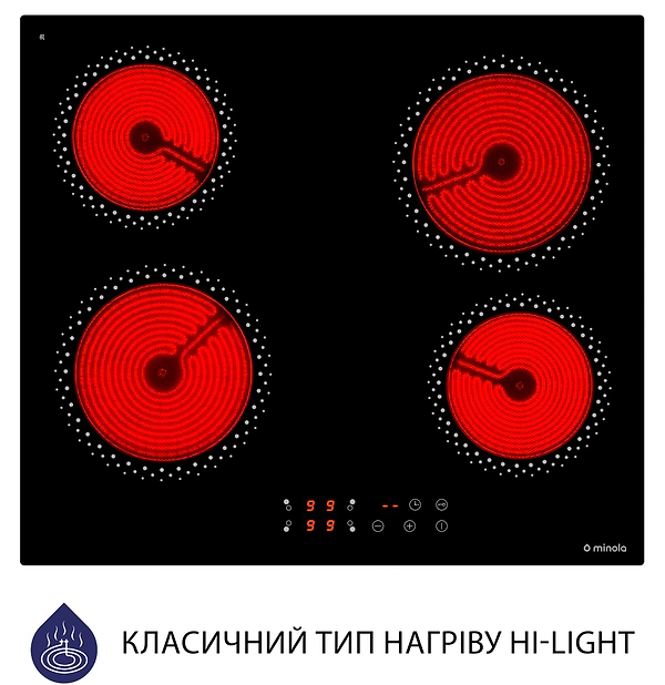 Фото - Варочная панель электрическая Minola MVH 6030 KBL