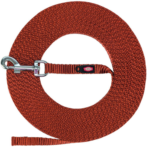 Поводок для собак Trixie Tracking lead экстралегкий XS–S 5 м 10 мм рыжий (4053032674462)
