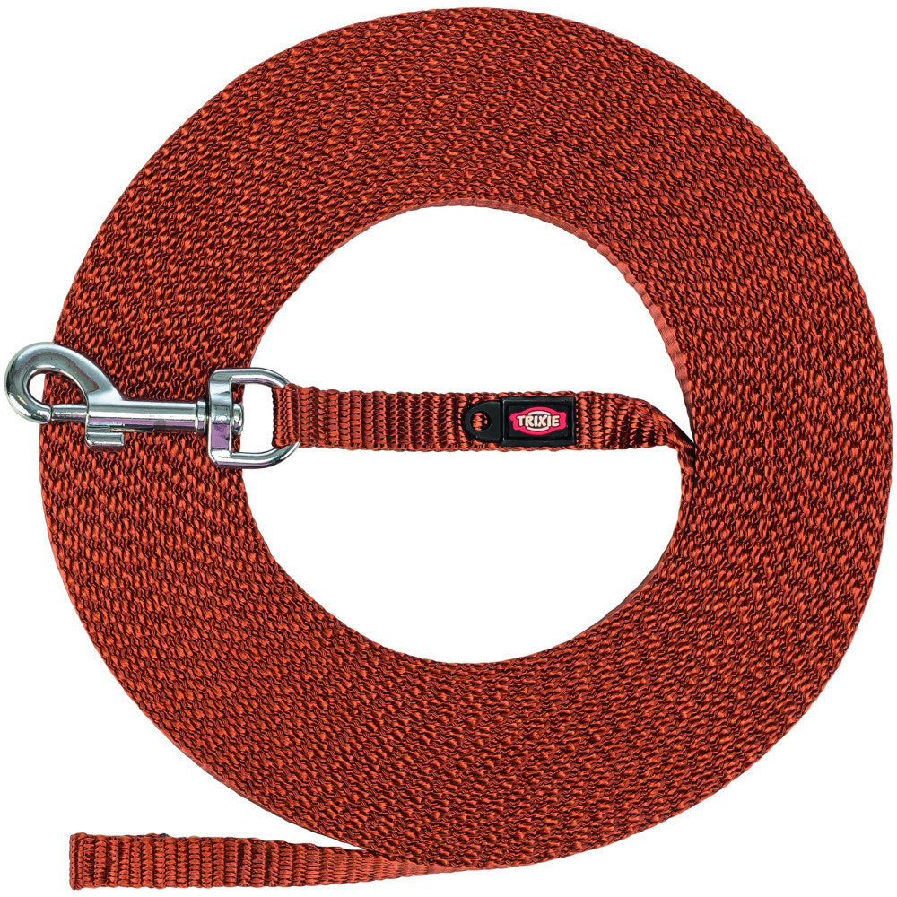 Поводок для собак Trixie Tracking lead экстралегкий XS–S 10 м 10 мм рыжий (4053032674479)