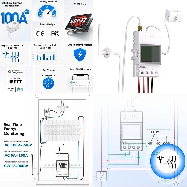 Фото - Релейний вимикач Sonoff POWCT