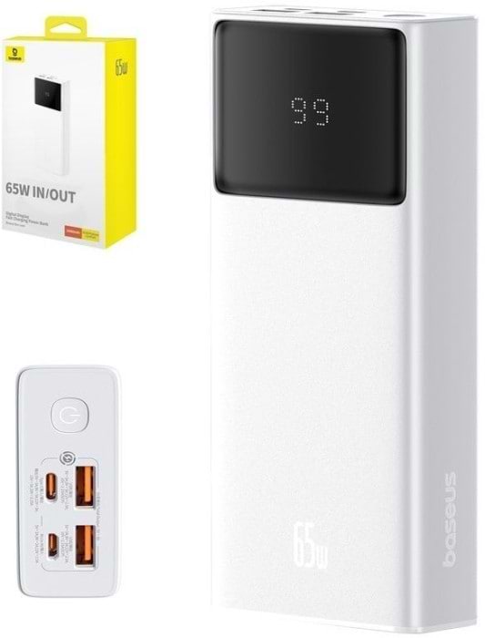 Фото - Батарея мобильная Baseus Star-Lord 20000mAh 65W OE White (P10022906213-00)
