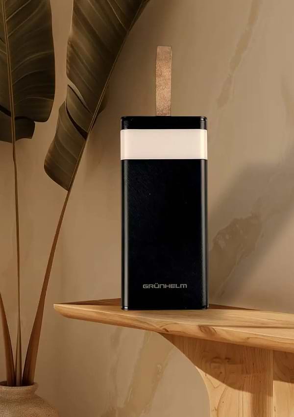 Фото - Батарея мобильная Grunhelm 50.000 mAh Black быстрая зарядка 22.5W (GP-50BQC)
