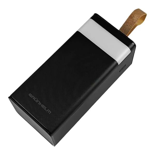 Фото - Батарея мобильная Grunhelm 50.000 mAh Black быстрая зарядка 22.5W (GP-50BQC)