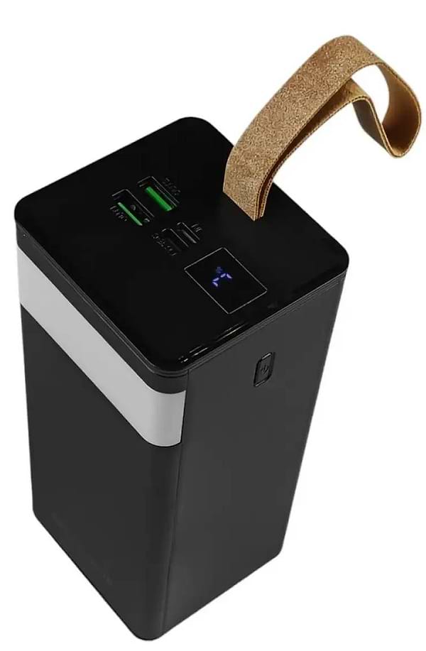 Фото - Батарея мобильная Grunhelm 50.000 mAh Black быстрая зарядка 22.5W (GP-50BQC)