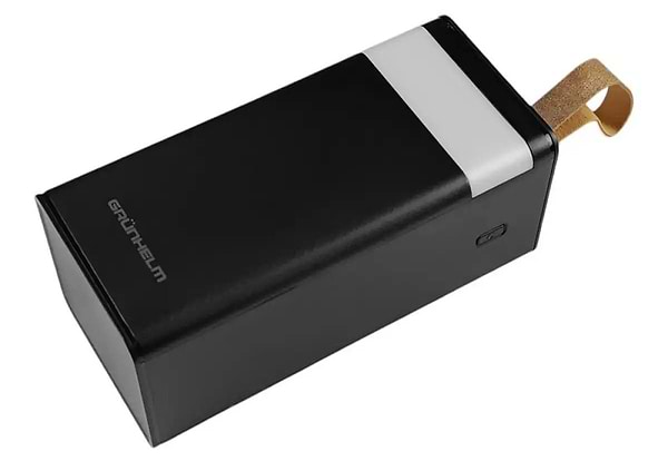 Фото - Батарея мобильная Grunhelm 50.000 mAh Black быстрая зарядка 22.5W (GP-50BQC)