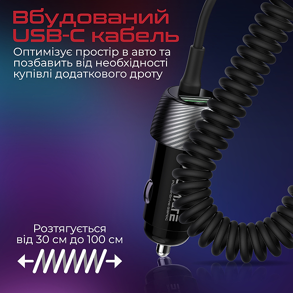 Фото - Автомобільний зарядний пристрій Promate Powerdrive-33pdc.Black