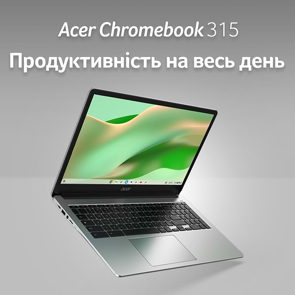 Фото - Ноутбук Acer Chromebook CB315-4HT (NX.KBAEU.001) Silver
