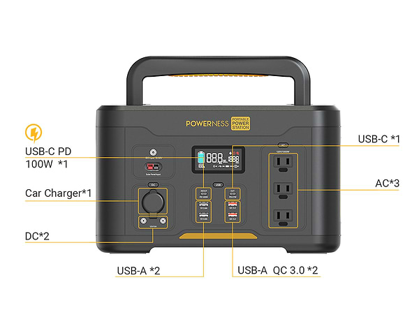 Фото - Зарядна станція універсальна POWERNESS Hiker U1000
