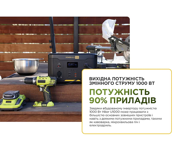 Фото - Зарядна станція універсальна POWERNESS Hiker U1000