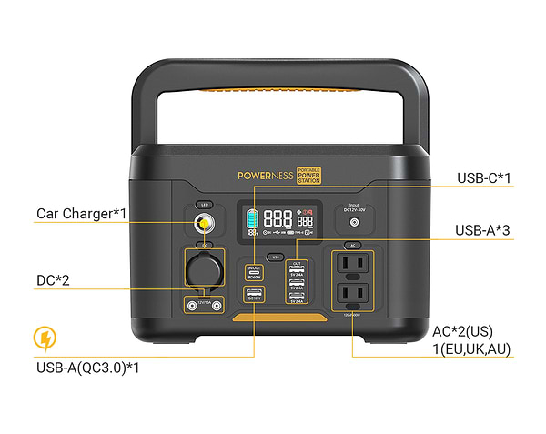 Фото - Зарядна станція універсальна POWERNESS Hiker U500