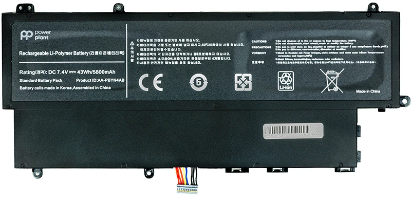 Акумулятор для ноутбука PowerPlant SAMSUNG 530U3 (AA-PBYN4AB) 7.4V 5800mAh (NB490158)