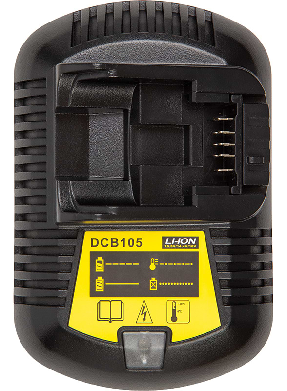 З/У к аккумуляторной батарее для электроинструментов PowerPlant для DEWALT DCB105, 12V-20V 1.5A, Li-ion (TB921478)