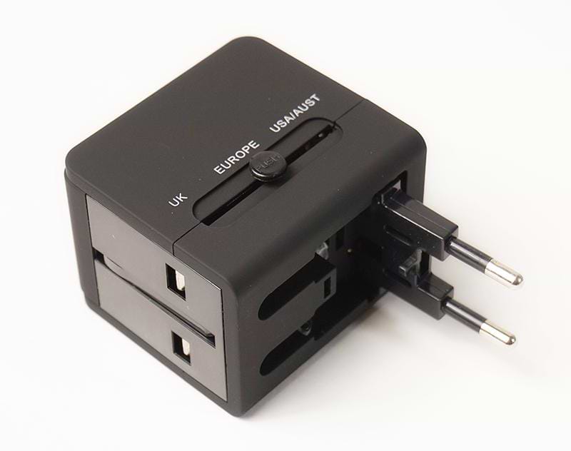 Мережевий зарядний пристрій PowerPlant 220V 6A 2xUSB Black (DV00DV5067)