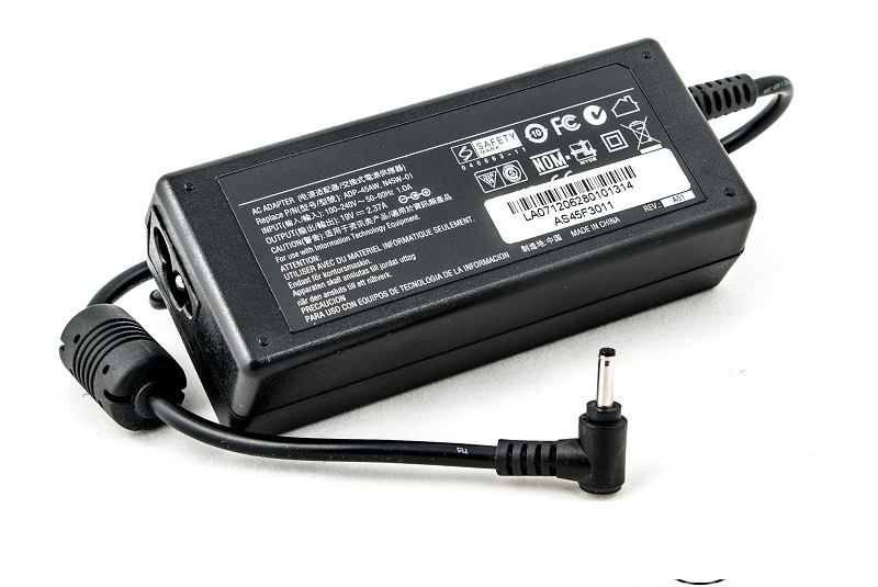 Зарядное устройство для ноутбука PowerPlant Asus 220V 45W 19V 2.37A (AS45F3011) - Фото 1