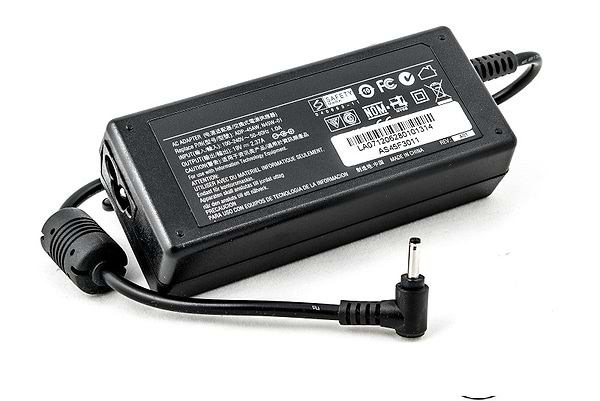 Фото - Зарядное устройство для ноутбука PowerPlant Asus 220V 45W 19V 2.37A (AS45F3011)