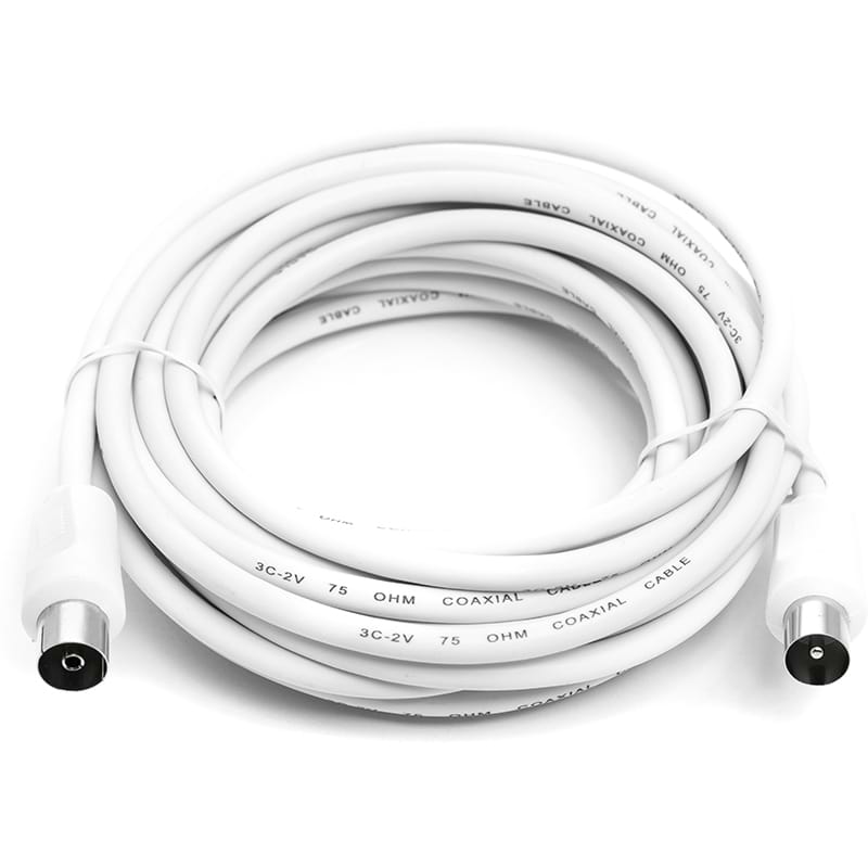 Кабель-удлинитель для антенн PowerPlant AV 3 m White (CA911943) - Фото 1