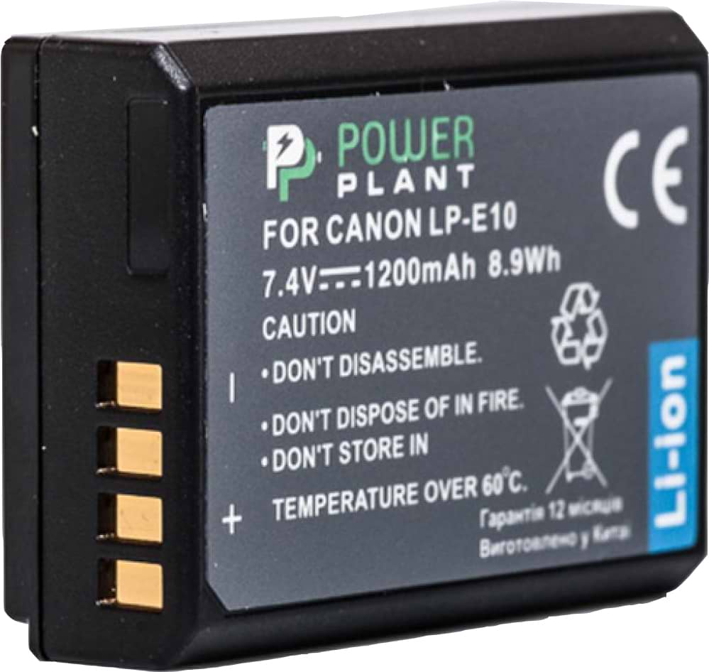 Акумулятор для фотокамери PowerPlant Canon LP-E10 1200mAh (DV00DV1304)