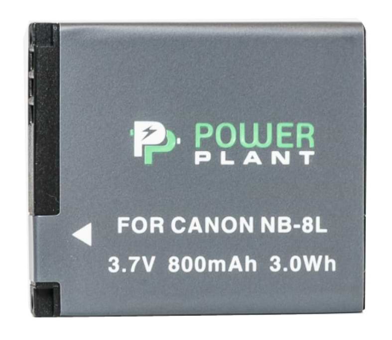 Акумулятор для фотокамери PowerPlant Canon NB-8L 800mAh (DV00DV1256)