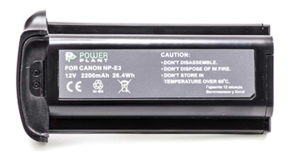 Акумулятор для фотокамери PowerPlant Canon NP-E3 2200mAh (DV00DV1019)