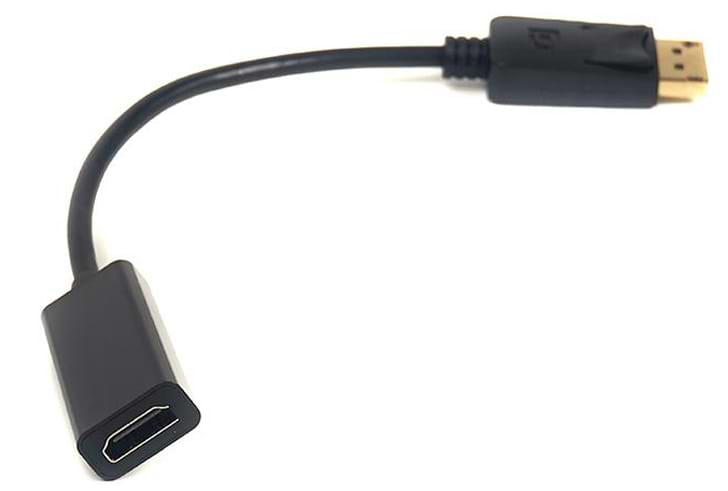 Переходник HDMI PowerPlant DisplayPort-HDMI 0.2m Black (CA910465) - Фото 1