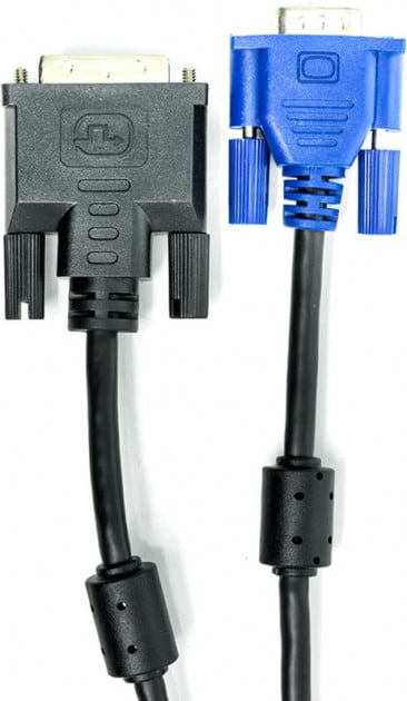 Фото - Кабель PowerPlant DVI-I (24+5) (M) - VGA (M) 1m (CA911981)